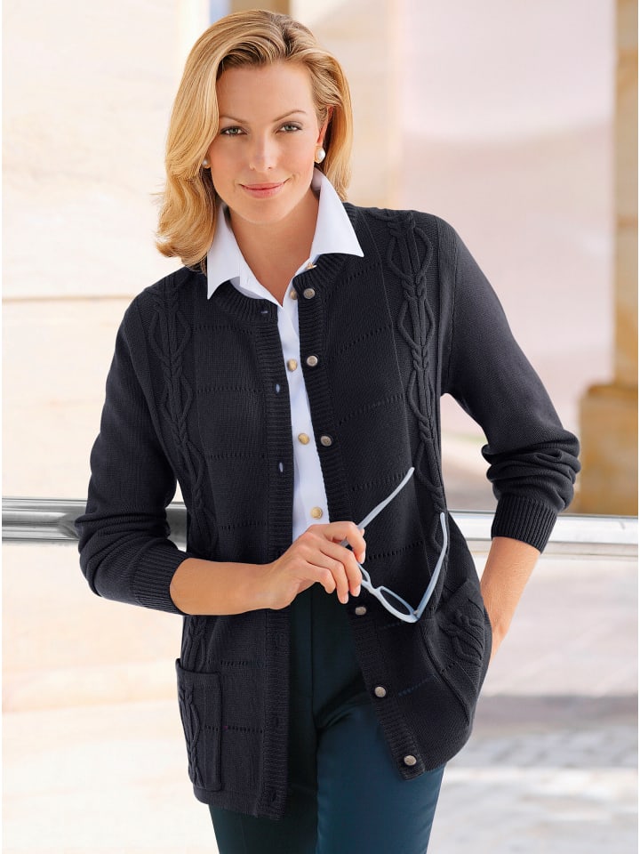 Ажурный кардиган темно-синего цвета WITT WEIDEN
Ажурный кардиган темно-синего цвета WITT WEIDEN