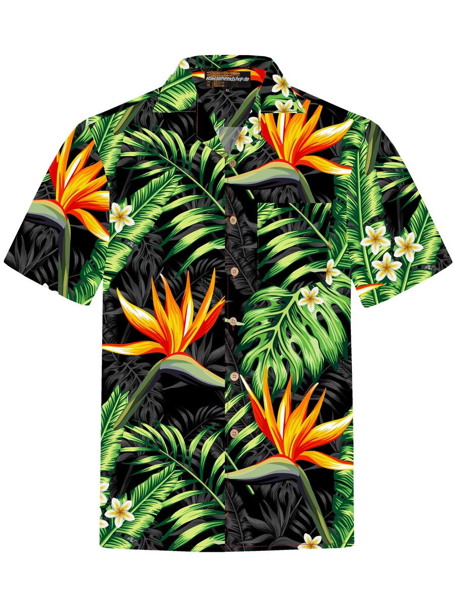 Рубашка на пуговицах классического кроя Hawaiihemdshop.de Bird of Paradise, черный
Рубашка на пуговицах классического кроя Hawaiihemdshop.de Bird of Paradise, черный