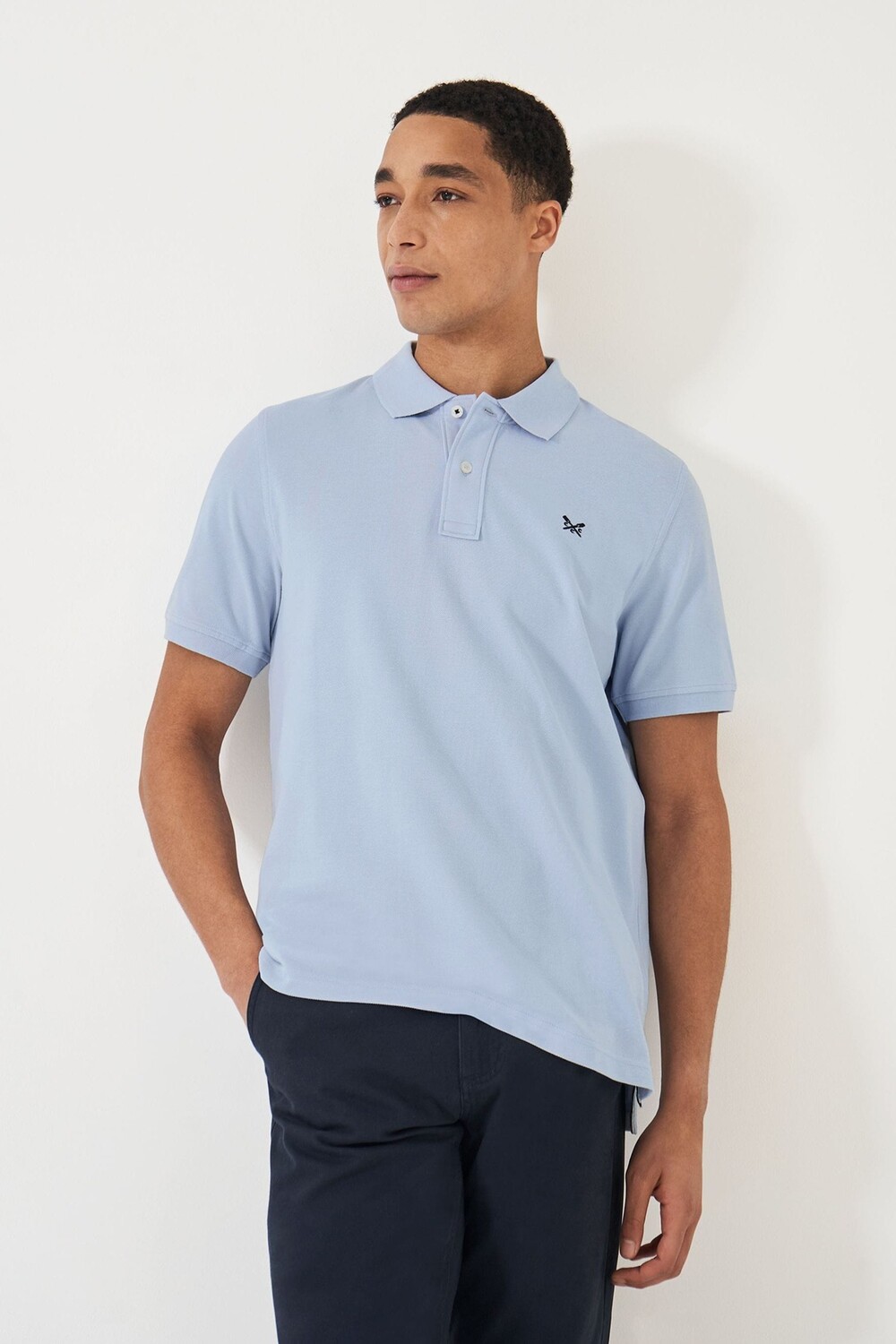 Классическая гладкая рубашка-поло для экипажа из хлопка Crew Clothing Company, синий
Классическая гладкая рубашка-поло для экипажа из хлопка Crew Clothing Company, синий