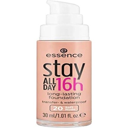 Essence Stay All Day 16h Стойкая тональная основа 20 Soft Nude 30 мл
Essence Stay All Day 16h Стойкая тональная основа 20 Soft Nude 30 мл