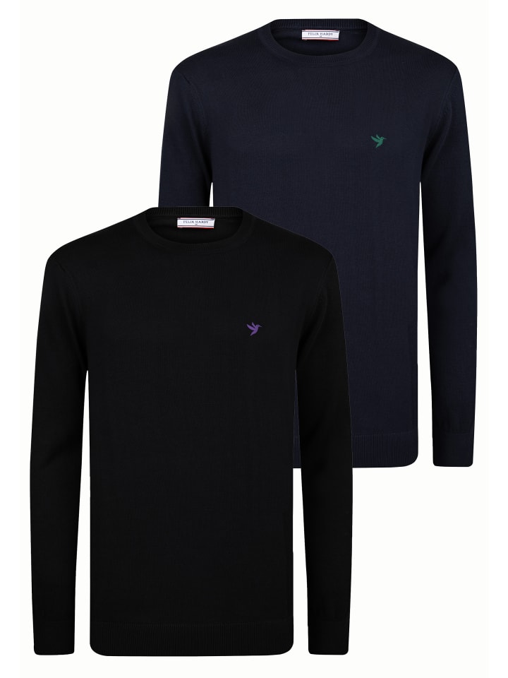 Свитер черного и темно-синего цветов Felix Hardy
Свитер черного и темно-синего цветов Felix Hardy