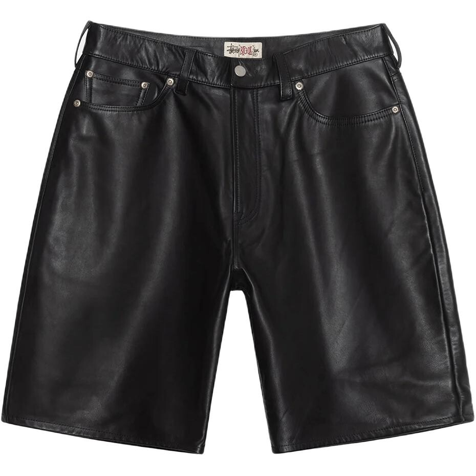 Большие кожаные шорты Stussy, черный
Большие кожаные шорты Stussy, черный