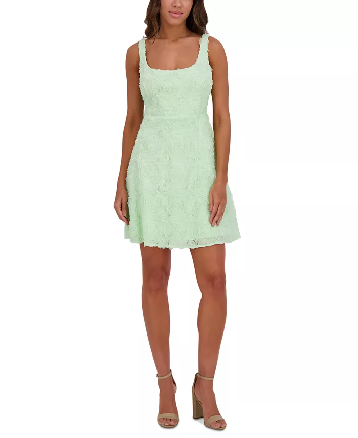 Женское мини-платье А-силуэта с квадратным вырезом из сутажа kensie, зеленый
Женское мини-платье А-силуэта с квадратным вырезом из сутажа kensie, зеленый