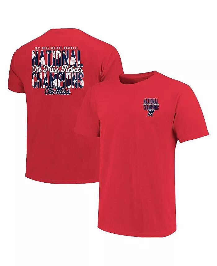 Женская красная футболка Ole Miss Rebels 2022 NCAA, мужская бейсбольная футболка World Series Champions 2-Hit Image One
Женская красная футболка Ole Miss Rebels 2022 NCAA, мужская бейсбольная футболка World Series Champions 2-Hit Image One
