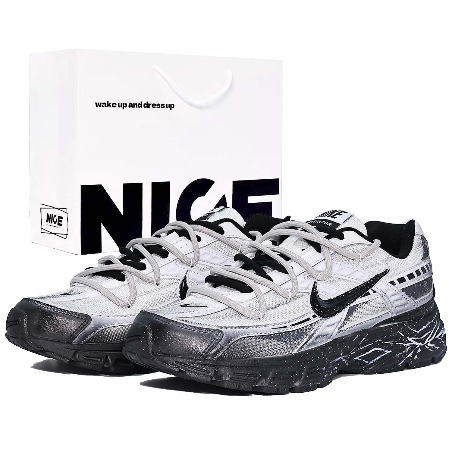 Nike Инициатор устойчивые к истиранию низкие повседневные городские кроссовки для комьюта unisex черный белый
Nike Инициатор устойчивые к истиранию низкие повседневные городские кроссовки для комьюта unisex черный белый