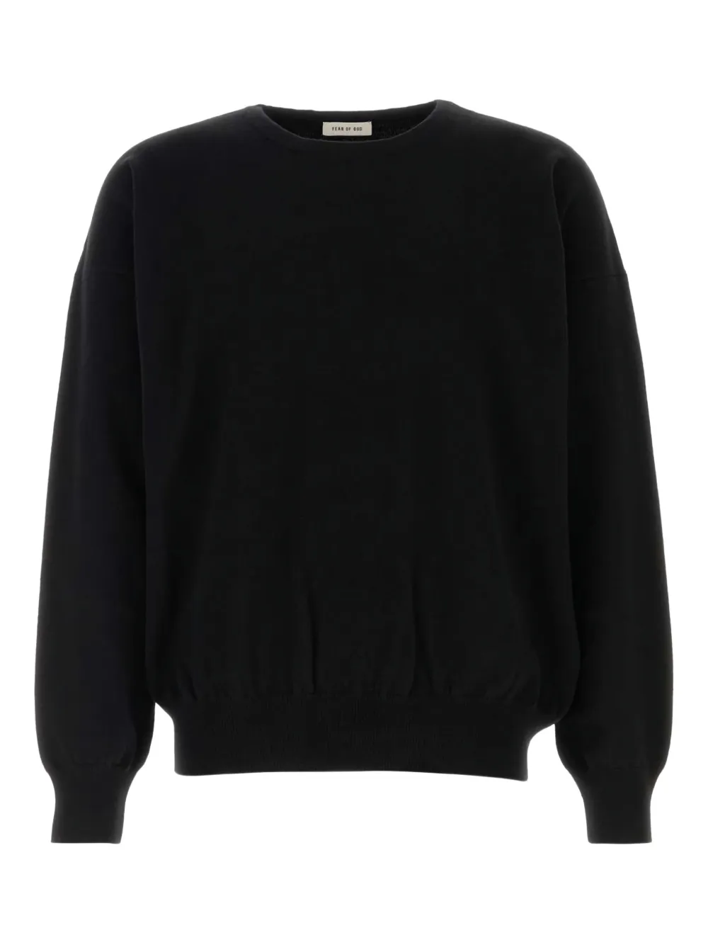 Кашемировый свитер с круглым вырезом Fear Of God, черный
Кашемировый свитер с круглым вырезом Fear Of God, черный