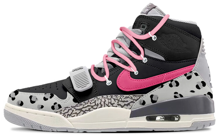 Кроссовки Jordan Legacy 312 Vintage Basketball Shoes Men High-top Pink, черный 
Кроссовки Jordan Legacy 312 Vintage Basketball Shoes Men High-top Pink, черный