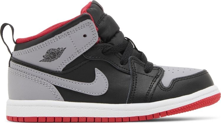 Кроссовки Air Jordan 1 Mid TD 'Bred Shadow', серый
Кроссовки Air Jordan 1 Mid TD 'Bred Shadow', серый