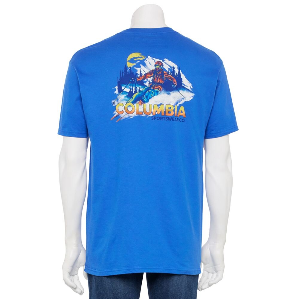 Мужская футболка Columbia с коротким рукавом и графическим рисунком сзади, цвет Vivid Blue
Мужская футболка Columbia с коротким рукавом и графическим рисунком сзади, цвет Vivid Blue