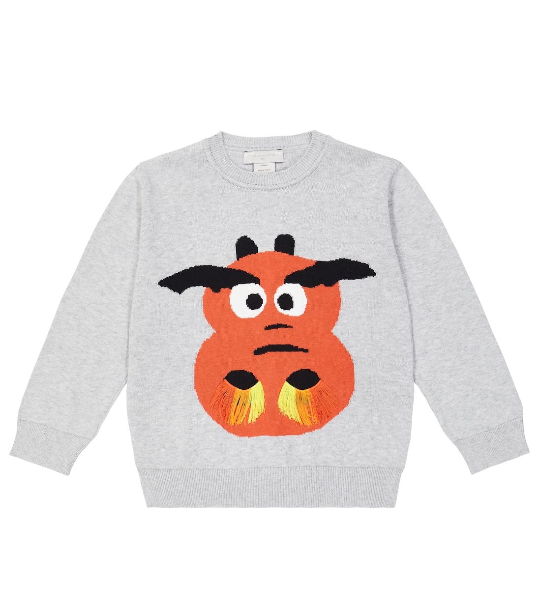 Хлопковый свитер с бахромой Stella McCartney Kids, Grigio Medio Mel
Хлопковый свитер с бахромой Stella McCartney Kids, Grigio Medio Mel