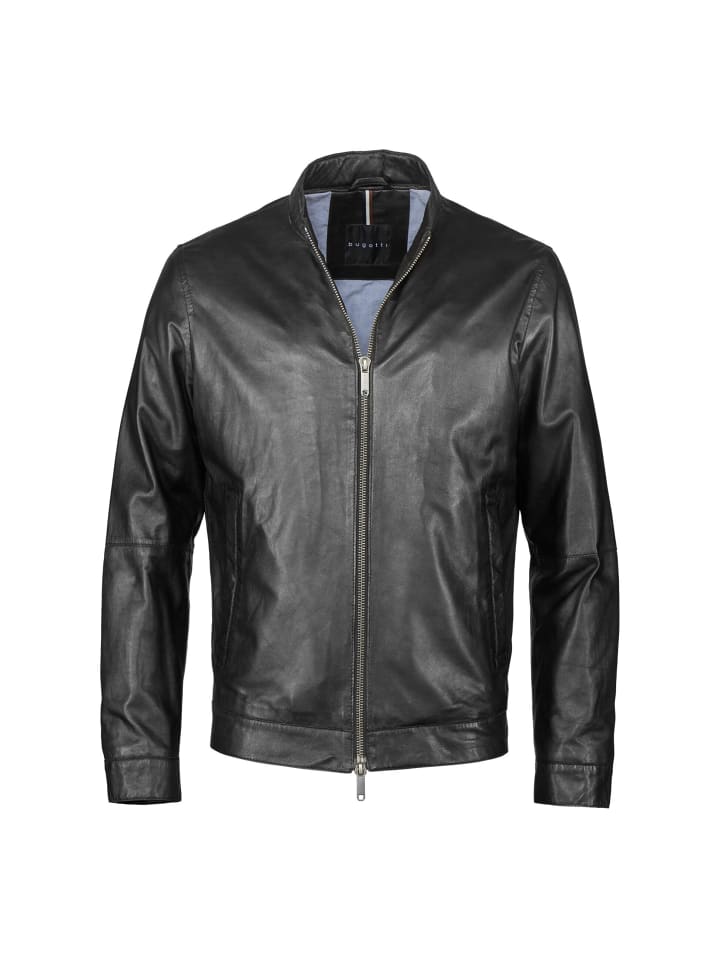 Кожаная куртка Bugatti Lederjacke BUBORMIO, черный 
Кожаная куртка Bugatti Lederjacke BUBORMIO, черный