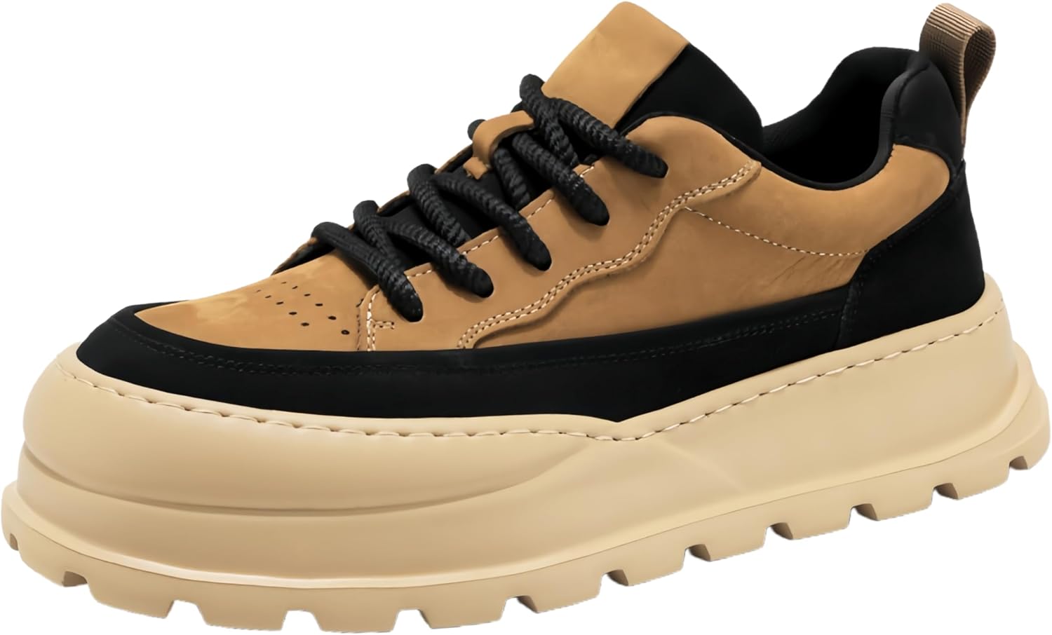 Мужские модные кроссовки с толстой подошвой - комфортный и мягкий верх, мягкая подкладка, противоскользящие и прочные. Подходят для прогулок и занятий спортом Clolinde, коричневый
Мужские модные кроссовки с толстой подошвой - комфортный и мягкий верх, мягкая подкладка, противоскользящие и прочные. Подходят для прогулок и занятий спортом Clolinde, коричневый