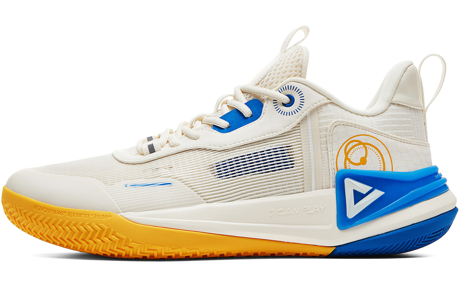 Баскетбольные кроссовки мужские с низким верхом бежевые/Cailan Peak 
Баскетбольные кроссовки мужские с низким верхом бежевые/Cailan Peak