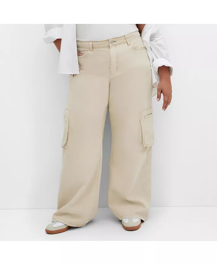 Джинсовые брюки-карго Clarence больших размеров CITY CHIC, коричневый/бежевый
Джинсовые брюки-карго Clarence больших размеров CITY CHIC, коричневый/бежевый