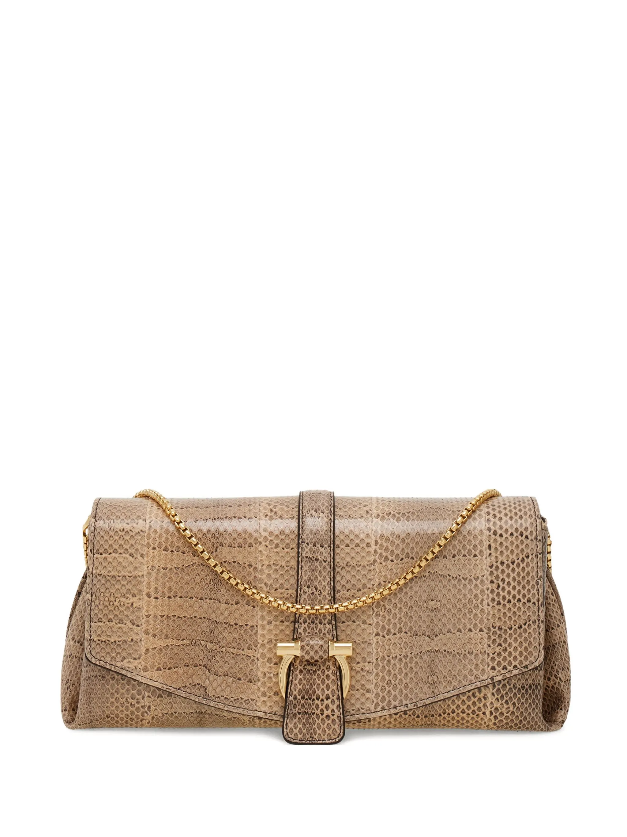 Сумка на плечо с тиснением под змеиную кожу Ferragamo, бежевый
Сумка на плечо с тиснением под змеиную кожу Ferragamo, бежевый