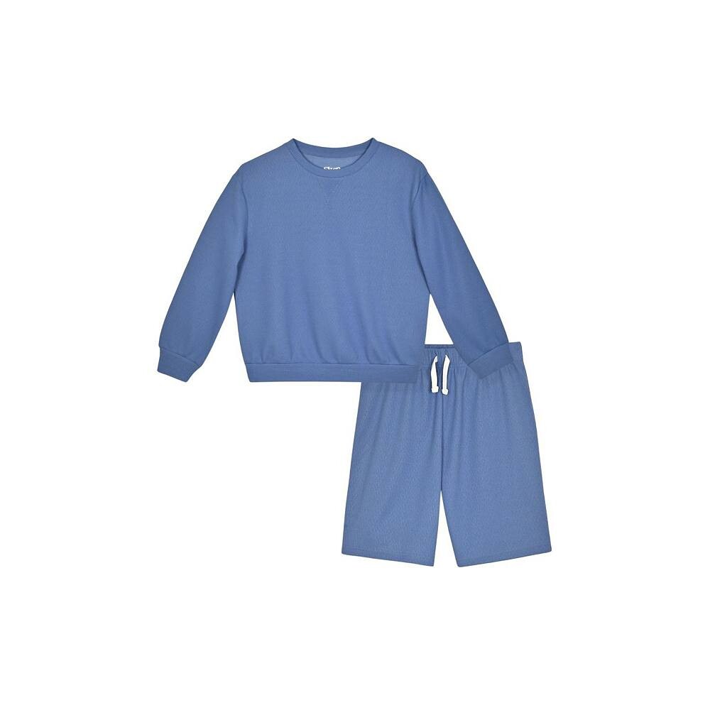 Комплект для сна с текстурированными вязаными пижамными шортами Sleep On It для мальчиков из 2 предметов с короткими рукавами Sleep on it, синий
Комплект для сна с текстурированными вязаными пижамными шортами Sleep On It для мальчиков из 2 предметов с короткими рукавами Sleep on it, синий