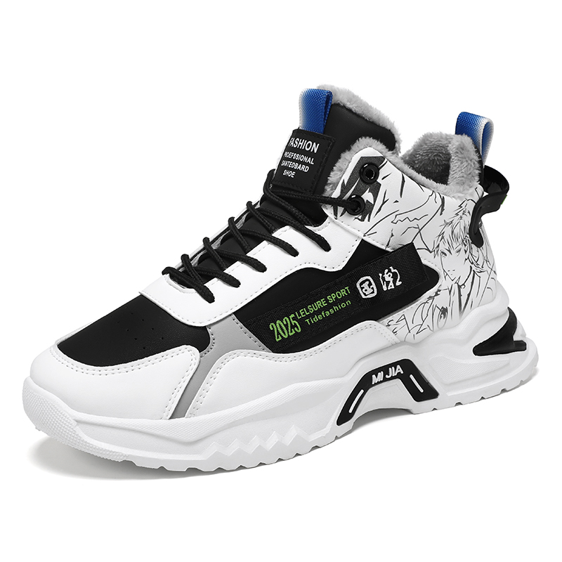 M.M Party Скользоустойчивые износостойкие мужские кэжуал кеды высокие бело-черные, цвет White Black
M.M Party Скользоустойчивые износостойкие мужские кэжуал кеды высокие бело-черные, цвет White Black