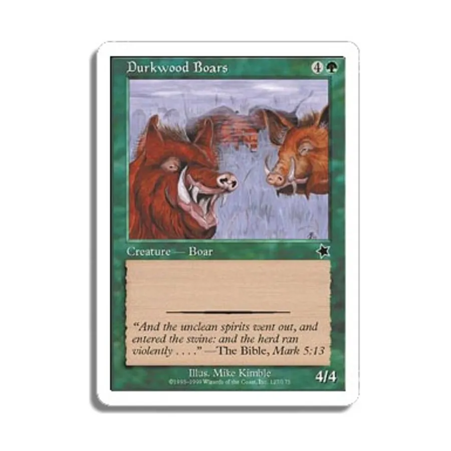 CCG Дарквудские кабаны (клавиша C), MTG - Starter Series (1999)
CCG Дарквудские кабаны (клавиша C), MTG - Starter Series (1999)