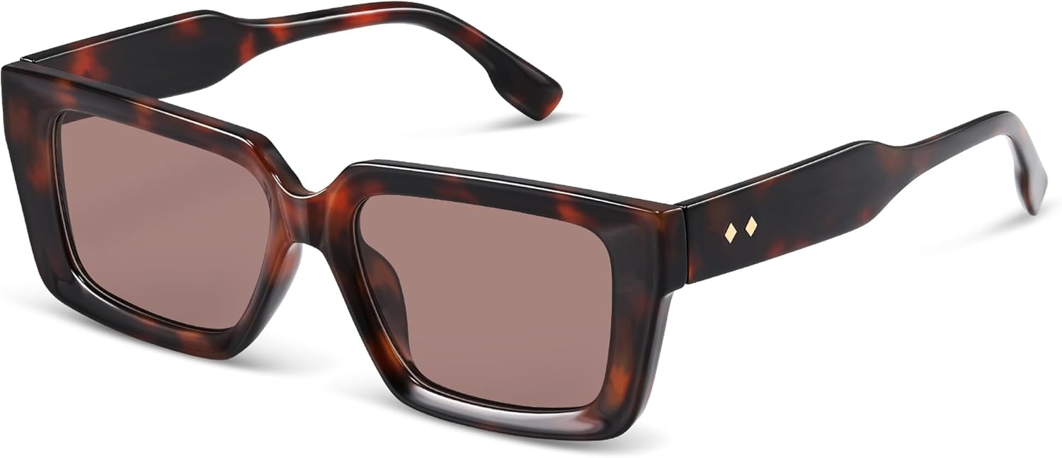 Винтажные квадратные солнцезащитные очки большого размера для женщин и мужчин, ретро-стиль, дизайнерские очки с защитой от УФ-излучения Foliful, A01-leopard Frame Brown
Винтажные квадратные солнцезащитные очки большого размера для женщин и мужчин, ретро-стиль, дизайнерские очки с защитой от УФ-излучения Foliful, A01-leopard Frame Brown