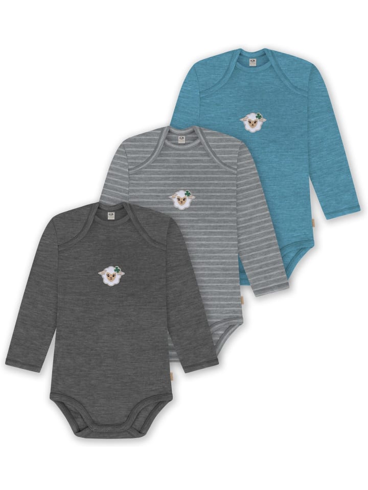 Normani Outdoor Sports Комплект из 3 детских боди с длинными рукавами из мериносовой шерсти, цвет Окленд, синий/серый/антрацитовый
Normani Outdoor Sports Комплект из 3 детских боди с длинными рукавами из мериносовой шерсти, цвет Окленд, синий/серый/антрацитовый