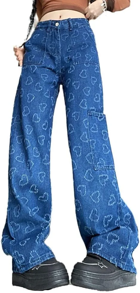 LAFOURAM Petite Jeans для женщин 5 FT короткие широкие мешковатые Y2K джинсы с аппликацией в виде сердца
LAFOURAM Petite Jeans для женщин 5 FT короткие широкие мешковатые Y2K джинсы с аппликацией в виде сердца