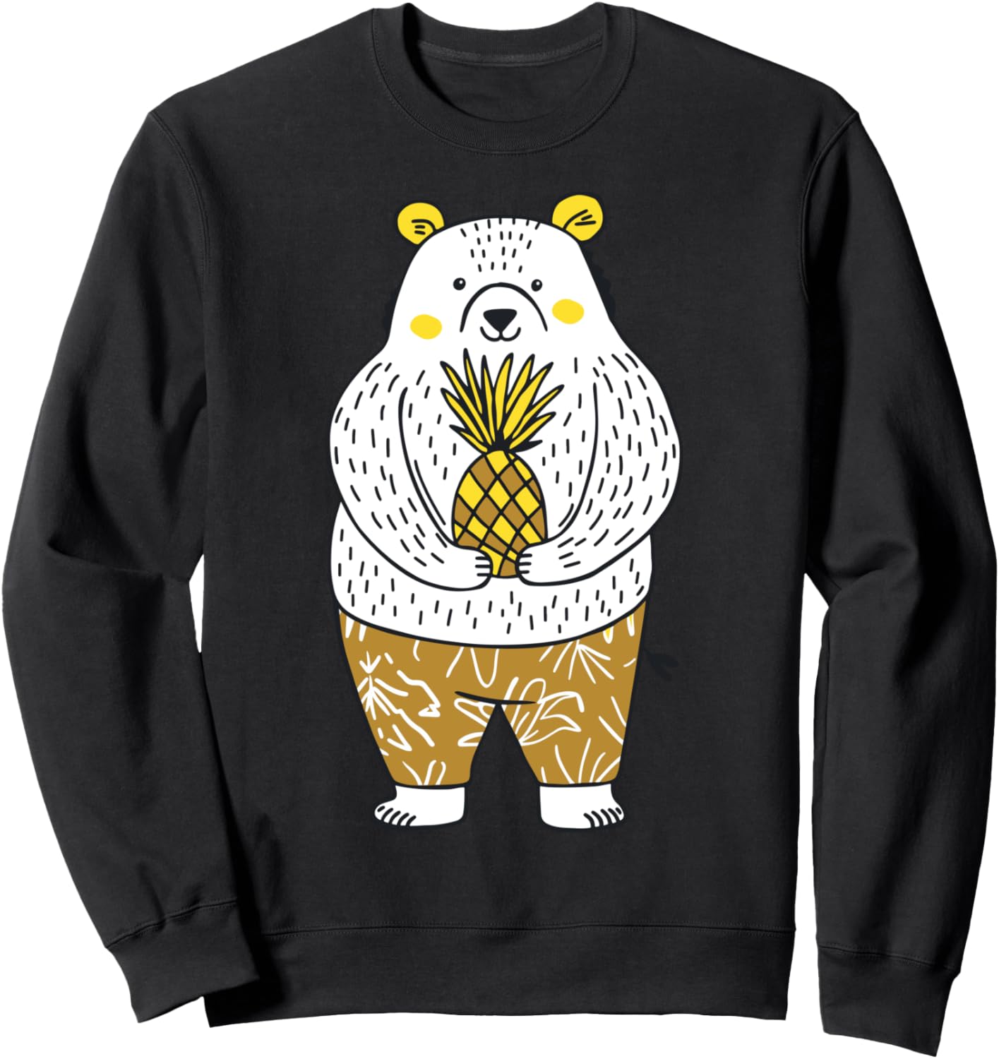 Толстовка, Забавный рисунок медведя и ананаса, нарисованный от руки на тайваньской толстовке Abigb, черный
Толстовка, Забавный рисунок медведя и ананаса, нарисованный от руки на тайваньской толстовке Abigb, черный