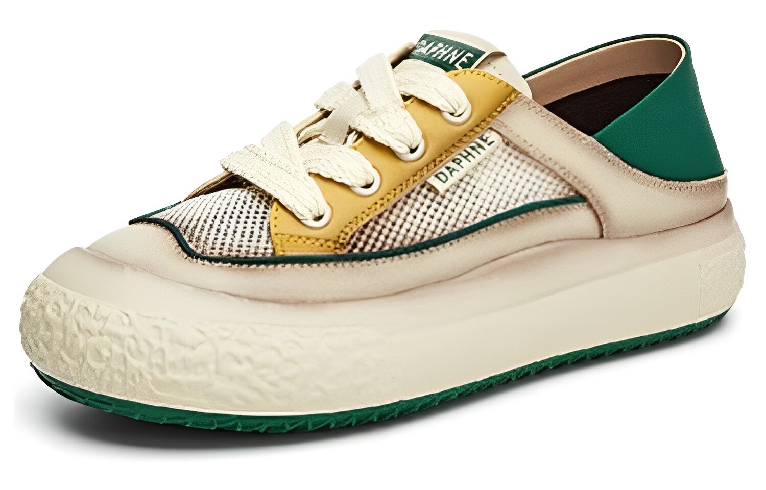 Кроссовки Daphne Skateboard Low-Top, бежевый/зеленый/желтый
Кроссовки Daphne Skateboard Low-Top, бежевый/зеленый/желтый