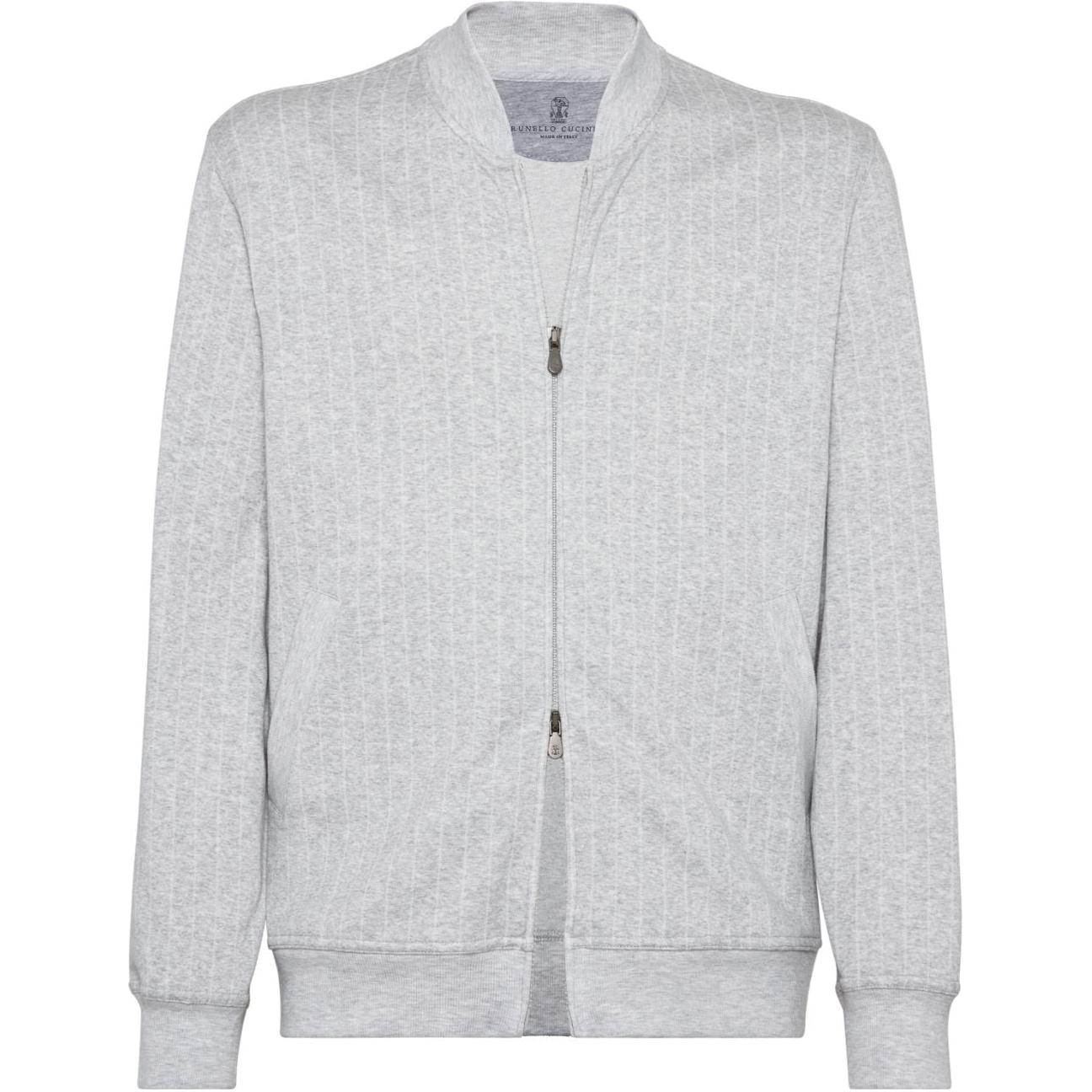 Куртка Zip-up Striped Sweatshirt Brunello Cucinelli, светло-серый
Куртка Zip-up Striped Sweatshirt Brunello Cucinelli, светло-серый