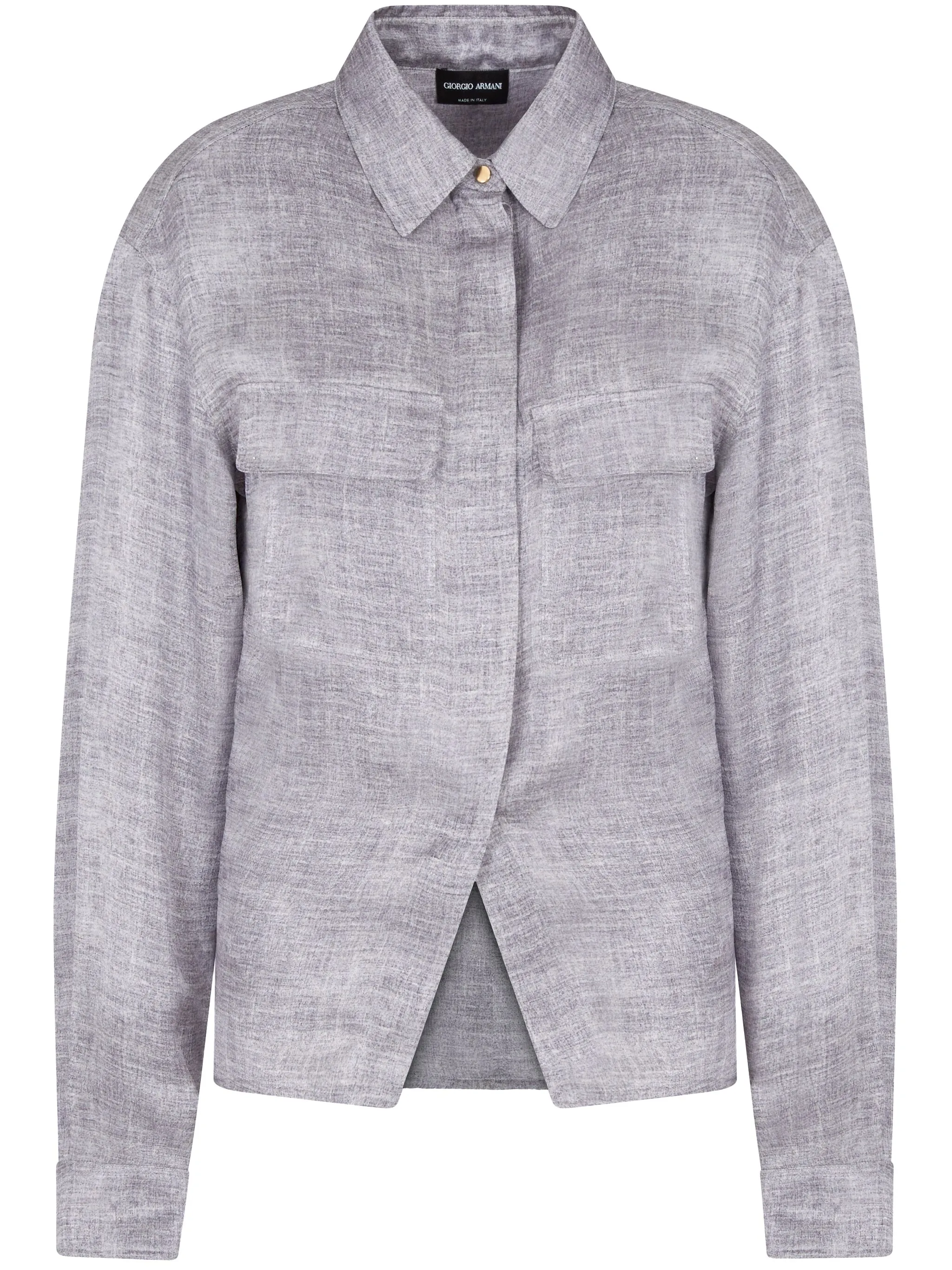 Рубашка асимметричного кроя Giorgio Armani, серый
Рубашка асимметричного кроя Giorgio Armani, серый