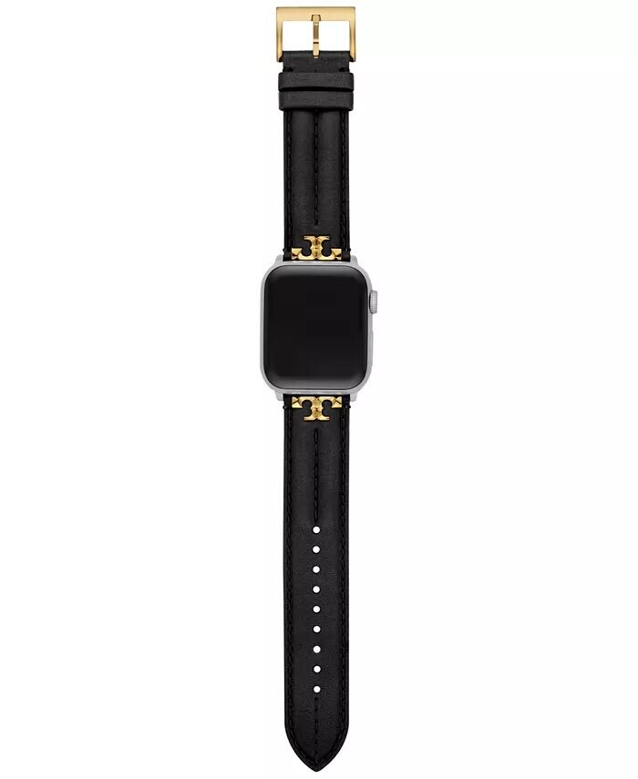 Черный кожаный ремешок Kira для Apple Watch 38–45 мм Tory Burch, черный
Черный кожаный ремешок Kira для Apple Watch 38–45 мм Tory Burch, черный