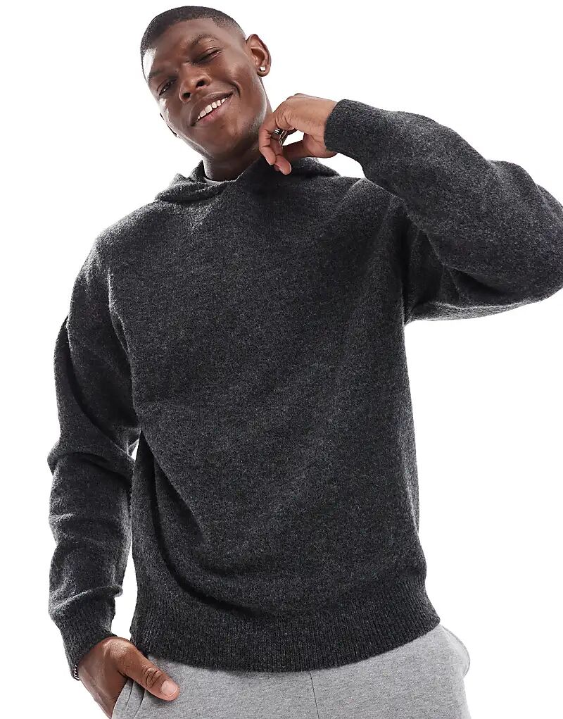 Толстовка свободного кроя серого цвета ADPT
Толстовка свободного кроя серого цвета ADPT