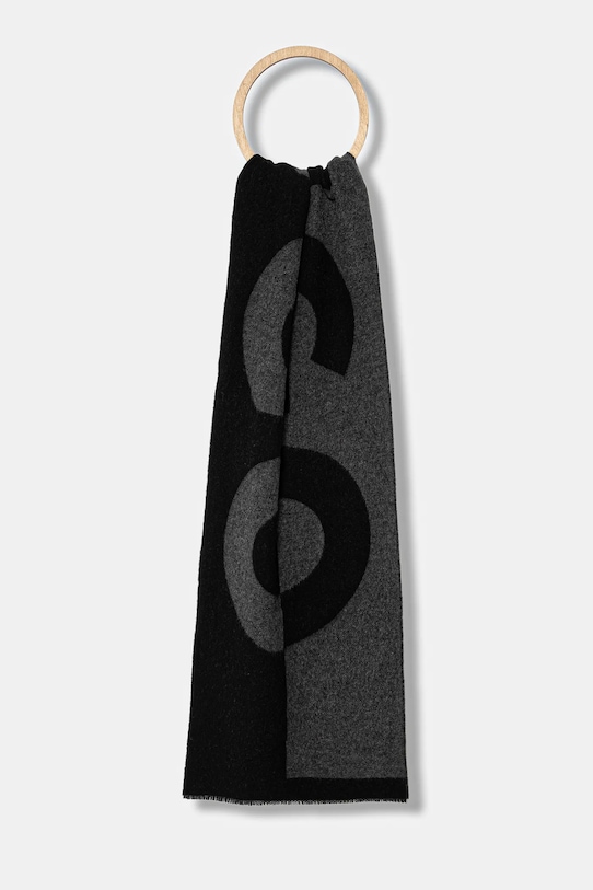 Шарф с шерстью Hugo, черный
Шарф с шерстью Hugo, черный