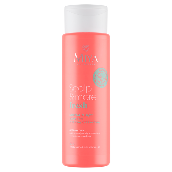 Нормализующий шампунь с лимонником для волос, 300 мл Miya Cosmetics Scalp&More fresh
Нормализующий шампунь с лимонником для волос, 300 мл Miya Cosmetics Scalp&More fresh
