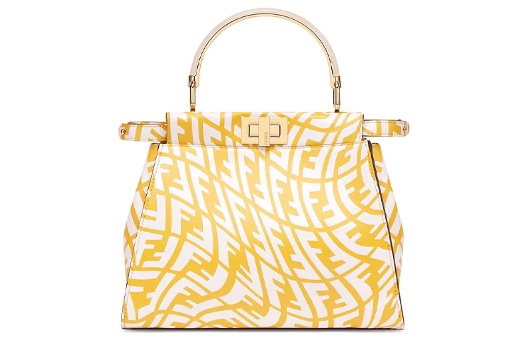 FENDI Peekaboo Calfskin Handbag, Shoulder Bag, Crossbody Bag Mini Women's Yellow
FENDI Peekaboo Calfskin Handbag, Shoulder Bag, Crossbody Bag Mini Women's Yellow