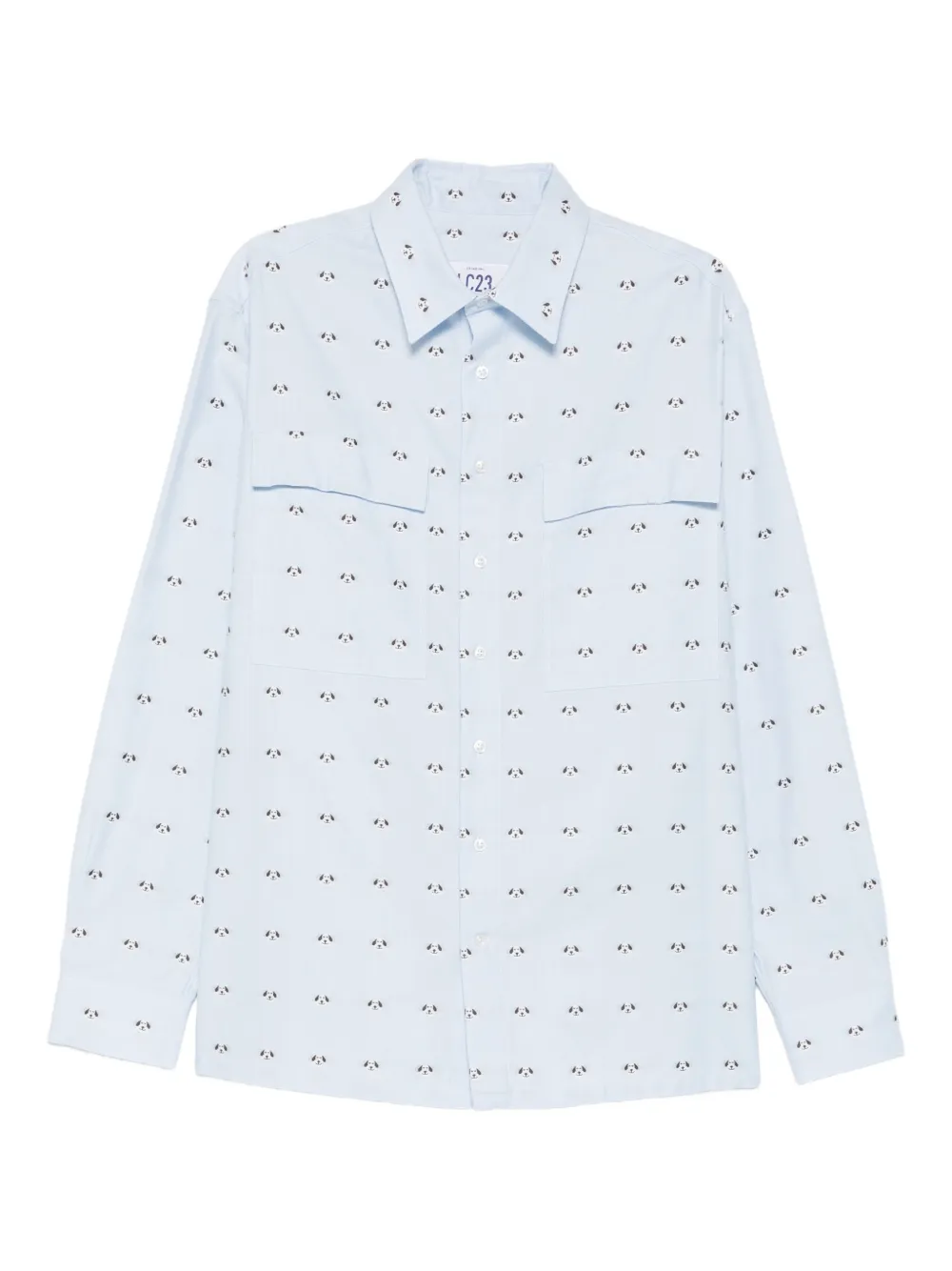 Рубашка с нагрудным карманом и узором Lc23, синий
Рубашка с нагрудным карманом и узором Lc23, синий