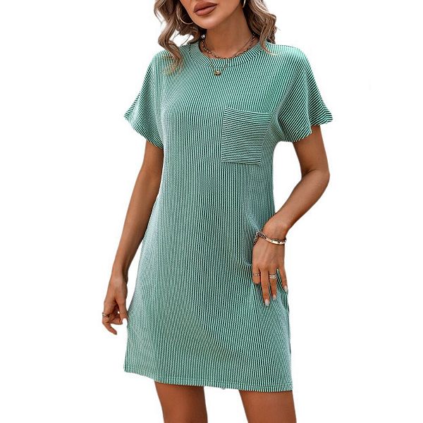 Женское летнее платье-футболка с коротким рукавом и карманами Yesfashion, Forest Green
Женское летнее платье-футболка с коротким рукавом и карманами Yesfashion, Forest Green