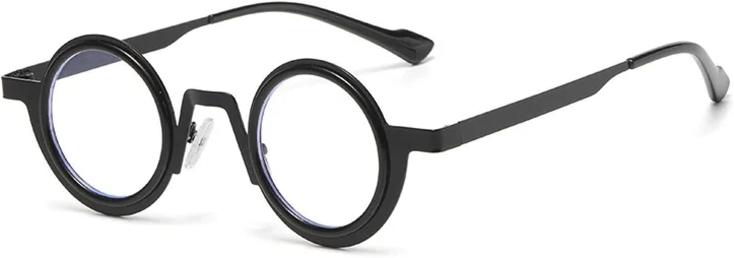 Ретро маленькие круглые солнцезащитные очки в стиле панк с металлическим покрытием для женщин и мужчин, защита от УФ-излучения UV400, прозрачные линзы, двухцветная оправа TVTBBVV, Black Clear
Ретро маленькие круглые солнцезащитные очки в стиле панк с металлическим покрытием для женщин и мужчин, защита от УФ-излучения UV400, прозрачные линзы, двухцветная оправа TVTBBVV, Black Clear