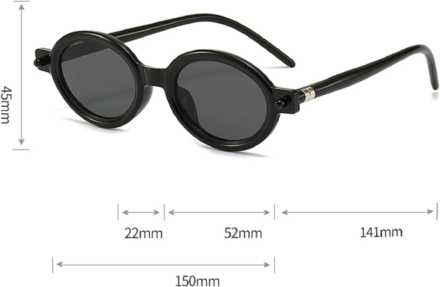 Модные овальные солнцезащитные очки для женщин и мужчин, винтажные, в маленькой круглой оправе, панк-очки, мужская мода, популярные очки с заклепками mincl, Gray
Модные овальные солнцезащитные очки для женщин и мужчин, винтажные, в маленькой круглой оправе, панк-очки, мужская мода, популярные очки с заклепками mincl, Gray