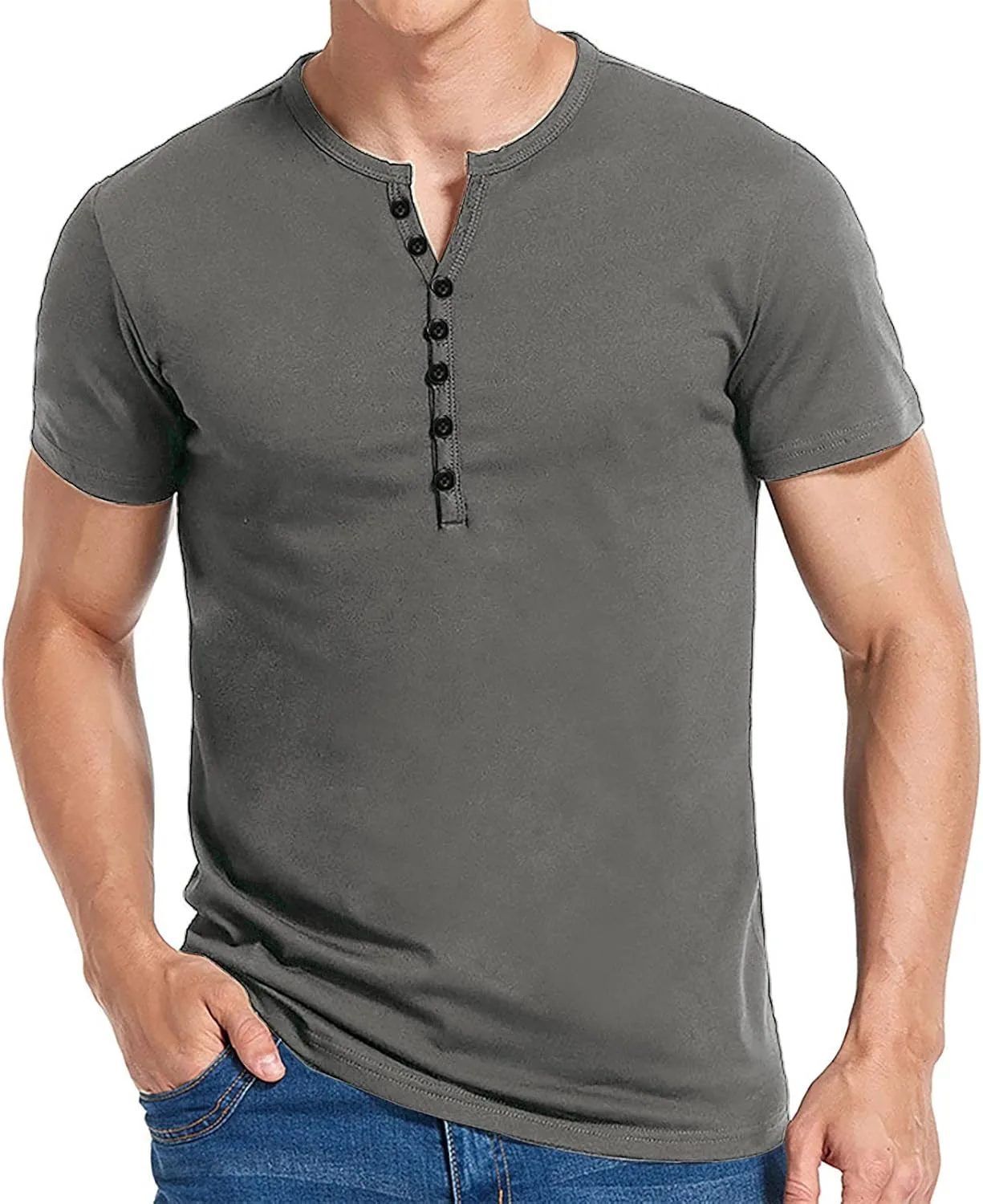 Мужская футболка хлопковая Henley с V-образным вырезом tuduoms
Мужская футболка хлопковая Henley с V-образным вырезом tuduoms