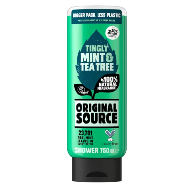 Гель для душа, 750 мл Original Source Mint&Tea tree
Гель для душа, 750 мл Original Source Mint&Tea tree