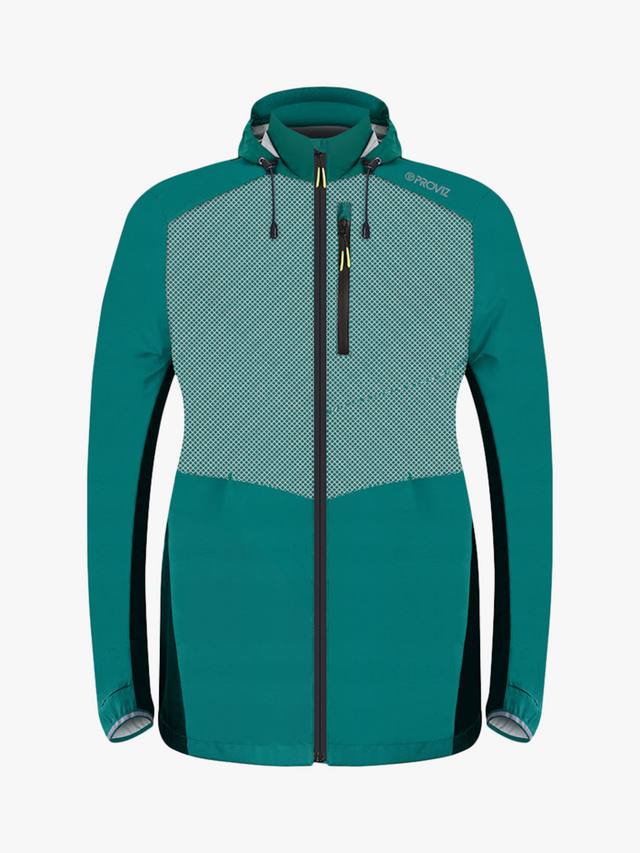 Женская светоотражающая куртка для бега REFLECT360 Lumina с капюшоном Proviz, Teal
Женская светоотражающая куртка для бега REFLECT360 Lumina с капюшоном Proviz, Teal