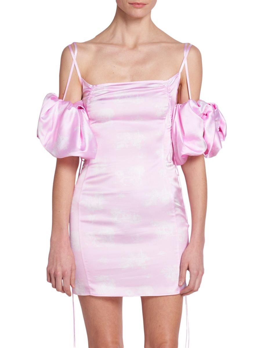 Атласное мини-платье Chouchou с рукавами-фонариками Jacquemus, розовый
Атласное мини-платье Chouchou с рукавами-фонариками Jacquemus, розовый