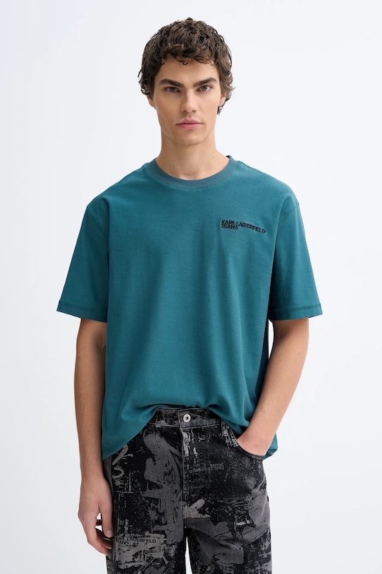 Хлопковая футболка Karl Lagerfeld Jeans, бирюзовый, Зеленый, Хлопковая футболка Karl Lagerfeld Jeans, бирюзовый
Хлопковая футболка Karl Lagerfeld Jeans, бирюзовый, Зеленый, Хлопковая футболка Karl Lagerfeld Jeans, бирюзовый