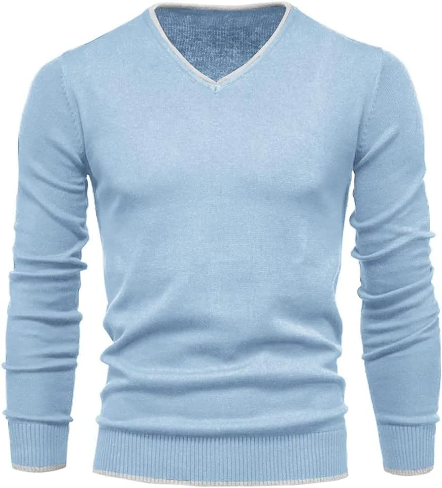 Мужской свитер из хлопка с V-образным вырезом Esobo
Мужской свитер из хлопка с V-образным вырезом Esobo