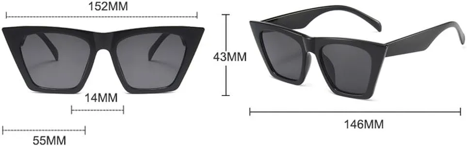Модные солнцезащитные очки «кошачий глаз» для женщин, трендовые женские солнцезащитные очки коричневого цвета, защита от ультрафиолета UV400 TYUVIVO, C1black-black
Модные солнцезащитные очки «кошачий глаз» для женщин, трендовые женские солнцезащитные очки коричневого цвета, защита от ультрафиолета UV400 TYUVIVO, C1black-black