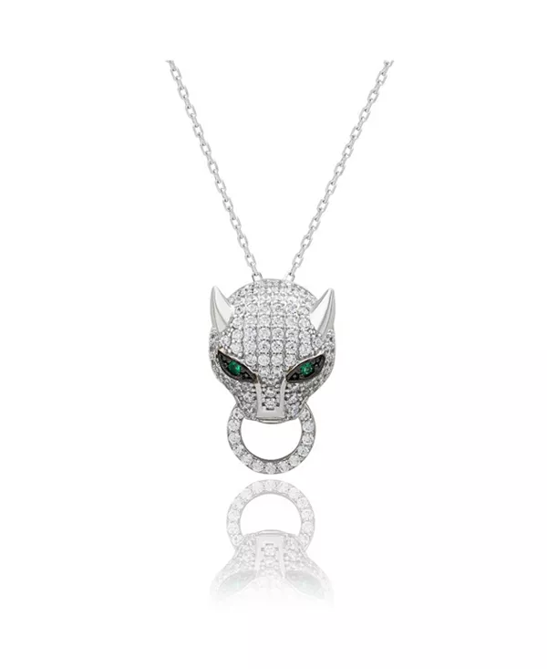 Ожерелье-Подвеска в виде пантеры из стерлингового серебра с кубическим цирконием от Suzy Levian Suzy Levian New York, silver
Ожерелье-Подвеска в виде пантеры из стерлингового серебра с кубическим цирконием от Suzy Levian Suzy Levian New York, silver