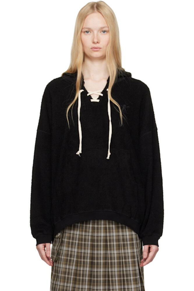 Черная махровая толстовка со шнуровкой OPEN YY
Черная махровая толстовка со шнуровкой OPEN YY