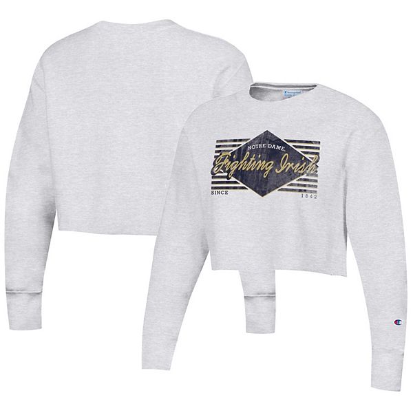 Женский свитшот cropped reverse weave heather gray notre dame fighting irish Champion
Женский свитшот cropped reverse weave heather gray notre dame fighting irish Champion