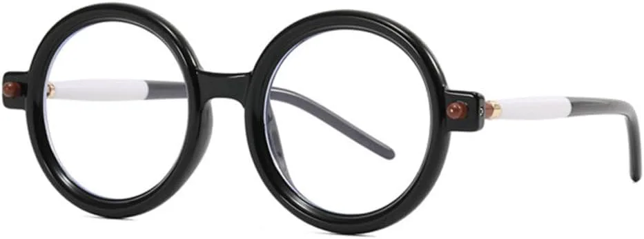 Модные двухцветные женские круглые солнцезащитные очки в стиле ретро для мужчин, очки для работы за компьютером с защитой от синего света TYUVIVO, Black White Clear
Модные двухцветные женские круглые солнцезащитные очки в стиле ретро для мужчин, очки для работы за компьютером с защитой от синего света TYUVIVO, Black White Clear