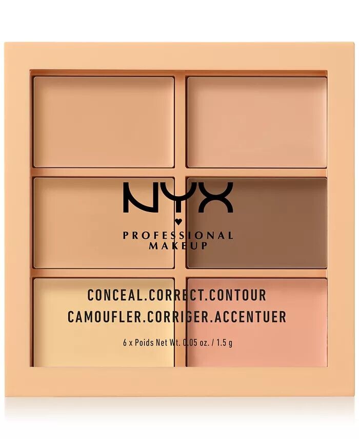 Палитра Conceal Correct Contour Light Nyx Professional Makeup, цвет Light
Палитра Conceal Correct Contour Light Nyx Professional Makeup, цвет Light